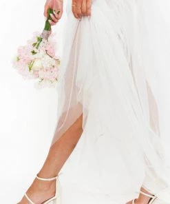 Show Me Your Mumu New Mu Mumu X Billini Aisle Block Heel ~ Ivory