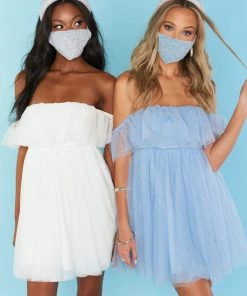 Show Me Your Mumu Sparkle Mask Set ~ Blue/Silver New Mu