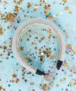 Show Me Your Mumu Whimsical Rhinstone Headband ~ Silver New Mu