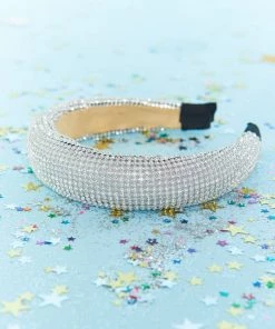 Show Me Your Mumu Whimsical Rhinstone Headband ~ Silver New Mu