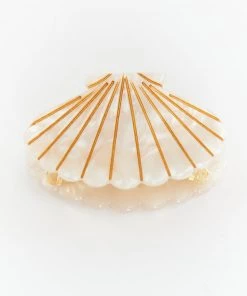 Show Me Your Mumu Shell Claw Hair Clip ~ Pearly White New Mu