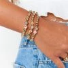 Show Me Your Mumu MAMA Stretch Bracelet ~ Gold/Multi Accessories
