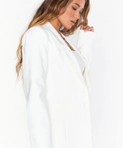 Show Me Your Mumu New Mu Major Blazer ~ White Suiting