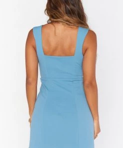 Show Me Your Mumu Eden Mini Dress ~ Ocean Blue Stretch 8 Show Me Your Mumu Eden Mini Dress ~ Ocean Blue Stretch