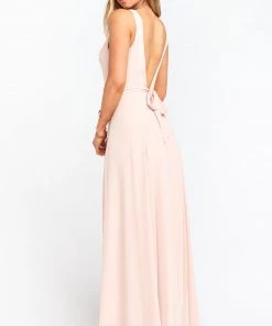 Show Me Your Mumu Jenn Maxi Dress ~ Dusty Blush Crisp Bridesmaids Dresses