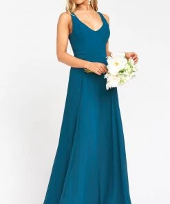 Show Me Your Mumu Jenn Maxi Dress ~ Deep Jade Chiffon