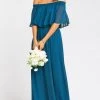 Show Me Your Mumu Hacienda Maxi Dress ~ Deep Jade Chiffon Maternity 1 Show Me Your Mumu Hacienda Maxi Dress ~ Deep Jade Chiffon Maternity