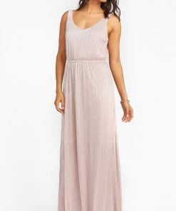 Show Me Your Mumu Bridesmaids Dresses Kendall Maxi Dress ~ Magic Mauve Glimmer