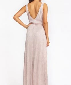 Show Me Your Mumu Bridesmaids Dresses Kendall Maxi Dress ~ Magic Mauve Glimmer