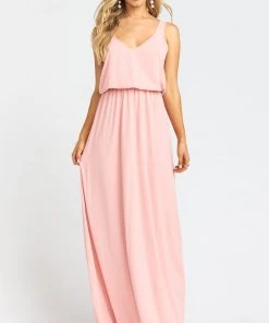 Show Me Your Mumu Kendall Maxi Dress ~ Rosebud Chiffon Bridesmaids Dresses