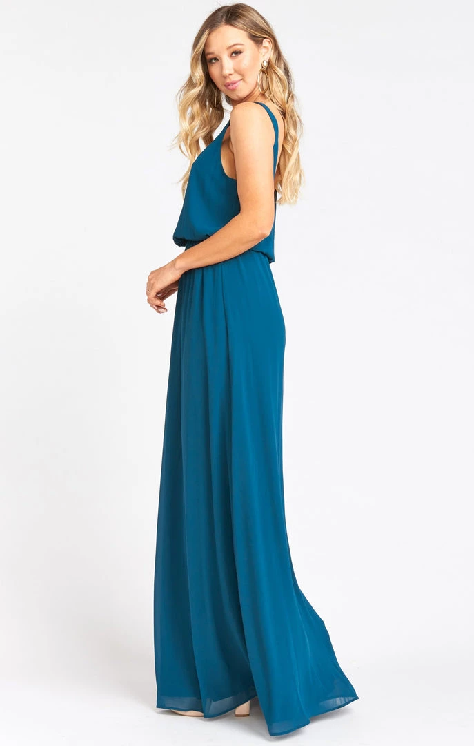 Show Me Your Mumu Bridesmaids Dresses Kendall Maxi Dress ~ Deep Jade Chiffon 4 Show Me Your Mumu Bridesmaids Dresses Kendall Maxi Dress ~ Deep Jade Chiffon