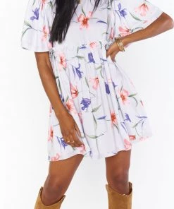 Show Me Your Mumu Brooks Babydoll Mini Dress ~ Lilac Lolita Breeze