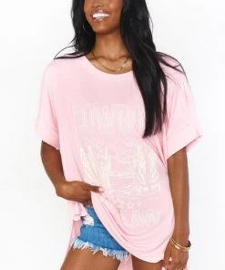 Show Me Your Mumu Talia Tee ~ Pink Cowboy Take Me Away Graphic