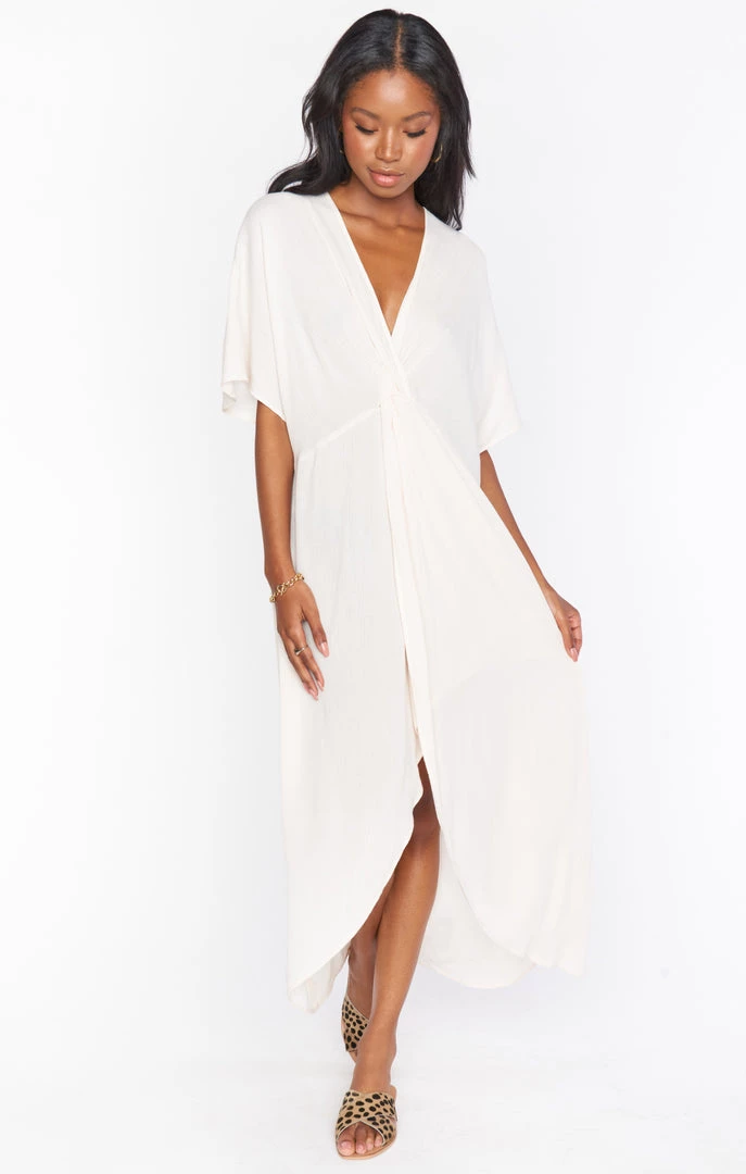 Show Me Your Mumu Get Twisted Maxi Dress ~ Shell White New Mu 3 Show Me Your Mumu Get Twisted Maxi Dress ~ Shell White New Mu