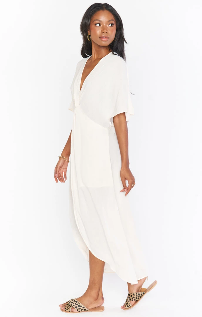 Show Me Your Mumu Get Twisted Maxi Dress ~ Shell White New Mu 4 Show Me Your Mumu Get Twisted Maxi Dress ~ Shell White New Mu