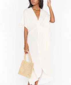 Show Me Your Mumu Get Twisted Maxi Dress ~ Shell White New Mu 13 Show Me Your Mumu Get Twisted Maxi Dress ~ Shell White New Mu