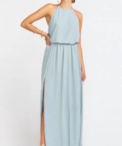 Show Me Your Mumu Bridesmaids Dresses Heather Halter Dress With Long Lining ~ Silver Sage Crisp 12 Show Me Your Mumu Bridesmaids Dresses Heather Halter Dress With Long Lining ~ Silver Sage Crisp