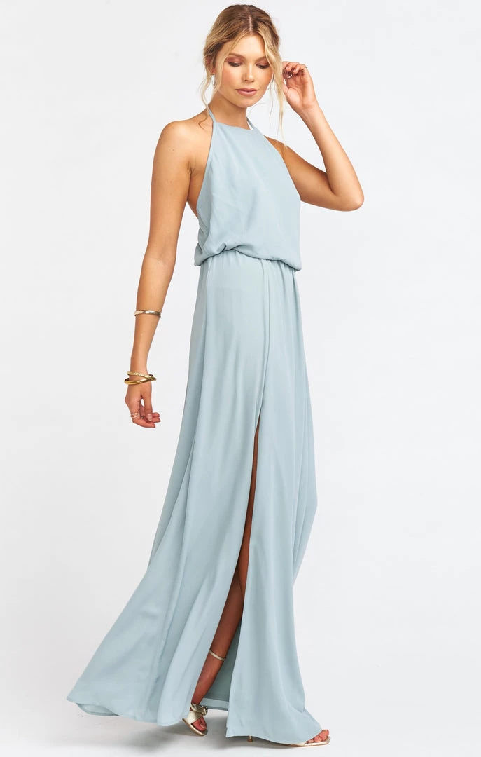 Show Me Your Mumu Bridesmaids Dresses Heather Halter Dress With Long Lining ~ Silver Sage Crisp 4 Show Me Your Mumu Bridesmaids Dresses Heather Halter Dress With Long Lining ~ Silver Sage Crisp