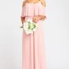 Show Me Your Mumu Caitlin Ruffle Maxi Dress ~ Rosebud Chiffon
