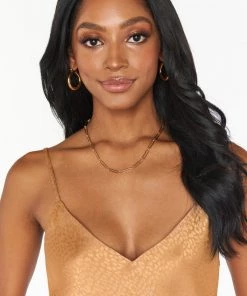 Show Me Your Mumu New Mu LUV AJ X SIVAN AYLA Roma Necklace ~ Gold