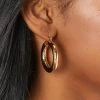 Show Me Your Mumu LUV AJ X SIVAN AYLA Havana Hoop Earrings ~ Gold New Mu