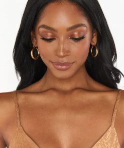 Show Me Your Mumu LUV AJ X SIVAN AYLA Havana Hoop Earrings ~ Gold New Mu 8 Show Me Your Mumu LUV AJ X SIVAN AYLA Havana Hoop Earrings ~ Gold New Mu