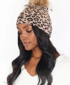 Show Me Your Mumu Eloise Leopard Beanie ~ Beige