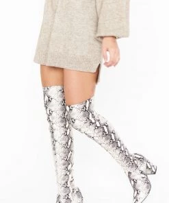 Show Me Your Mumu Steve Madden Jacoby Tall Boot ~ Faux Snake New Mu