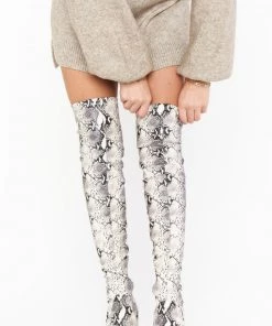 Show Me Your Mumu Steve Madden Jacoby Tall Boot ~ Faux Snake New Mu