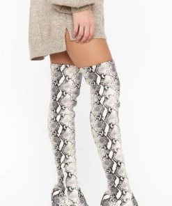 Show Me Your Mumu Steve Madden Jacoby Tall Boot ~ Faux Snake New Mu