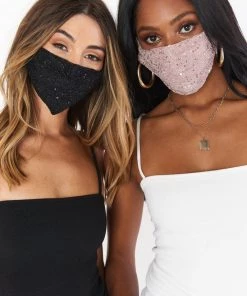 Show Me Your Mumu Sparkle Mask Set ~ Pink/Black New Mu
