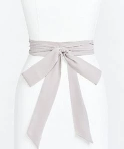 Show Me Your Mumu Bridesmaids Dresses Bridesmaid Sash ~ Dove Grey Chiffon