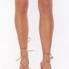 Show Me Your Mumu Billini Zahari Wrap Up Heel ~ Pecan Suede