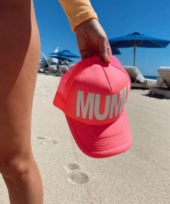 Show Me Your Mumu MUMU Trucker Hat ~ Neon Pink