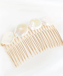 Show Me Your Mumu Accessories Rory Ashton Baroque Pearl Hair Comb ~ Gold/Pearl