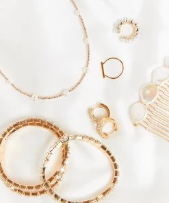 Show Me Your Mumu Arlow Pearl Necklace ~ Gold