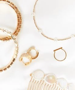 Show Me Your Mumu Accessories Rory Ashton Baroque Pearl Hair Comb ~ Gold/Pearl