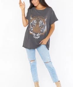 Show Me Your Mumu Airport Tee ~ Tiger Head Graphic 15 Show Me Your Mumu Airport Tee ~ Tiger Head Graphic
