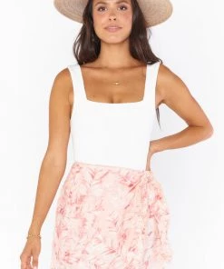 Show Me Your Mumu Iva Wrap Skirt ~ Pink Majestic Palm Bottoms